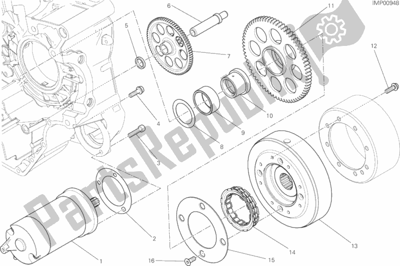 All parts for the Electric Starting And Ignition of the Ducati Scrambler Classic Thailand USA 803 2016